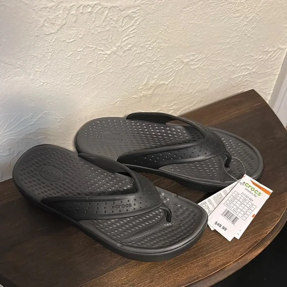CROCS | Shoes | Crocs Charcoal Inmotion Flip Flops | Poshmark